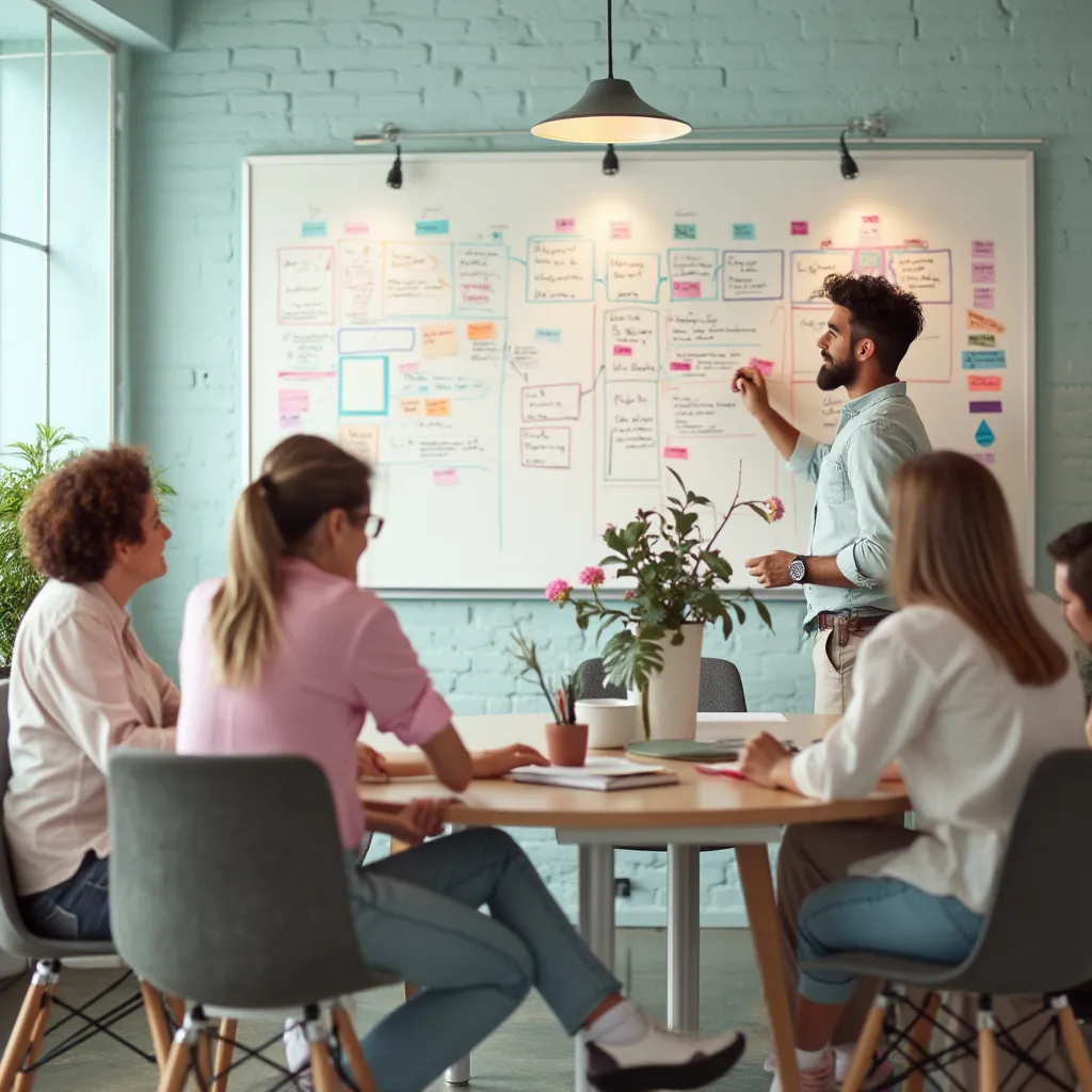 Séance de brainstorming rétro